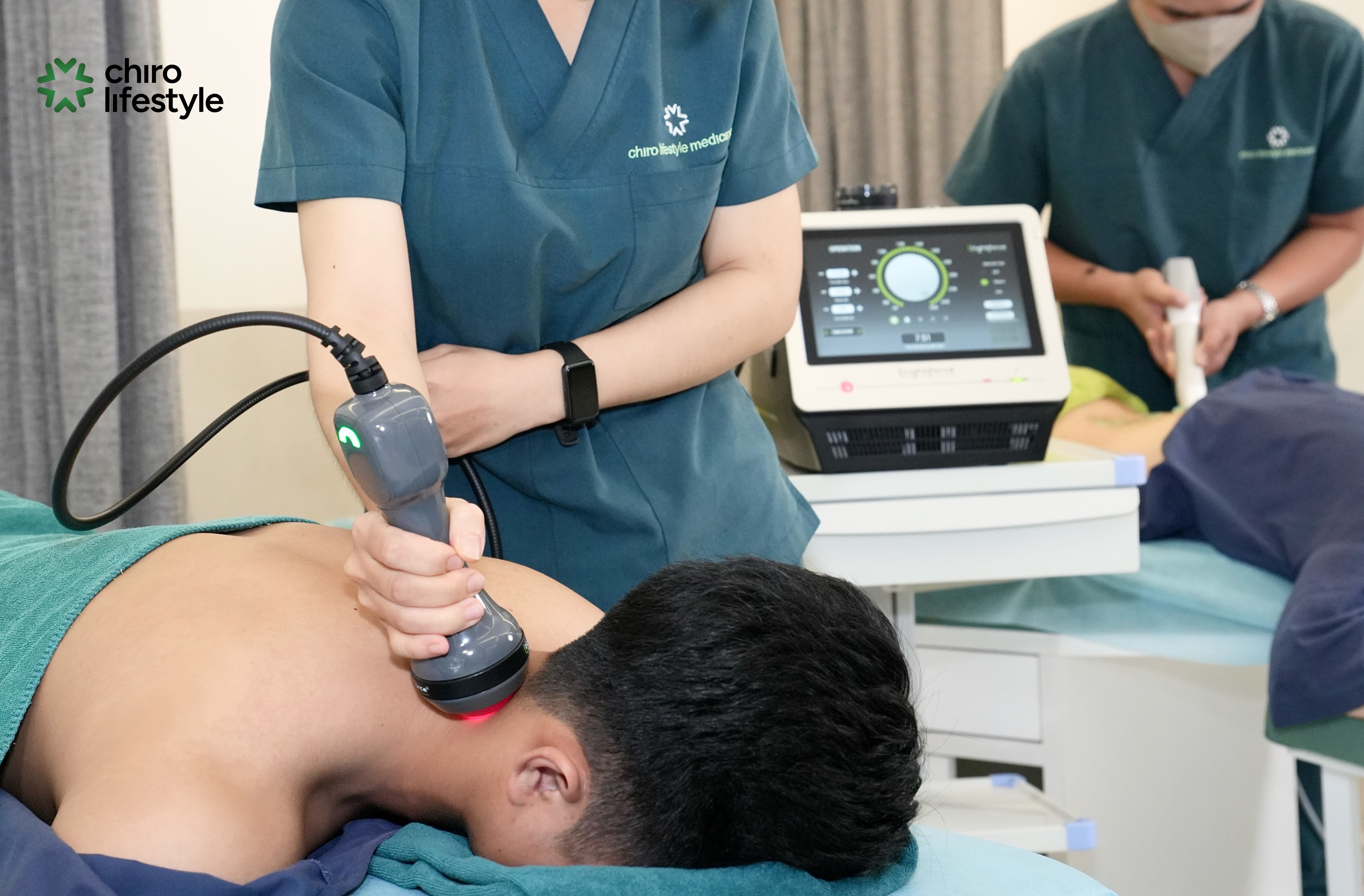 Physical therapy helps reduce muscle spasms, restore soft tissues, and alleviate neck and shoulder pain.