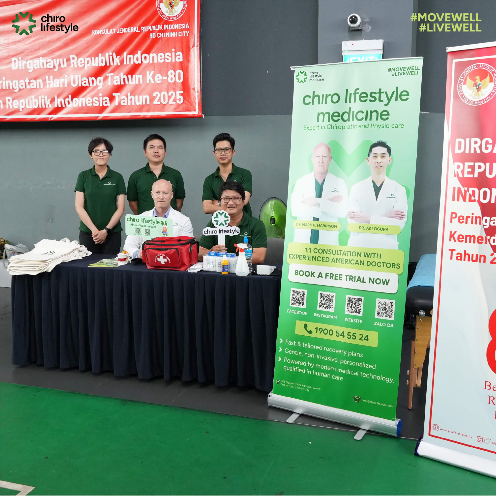 Chiro Lifestyle Medicine accompanies the sports event celebrating the 80th Independence Day of Indonesia