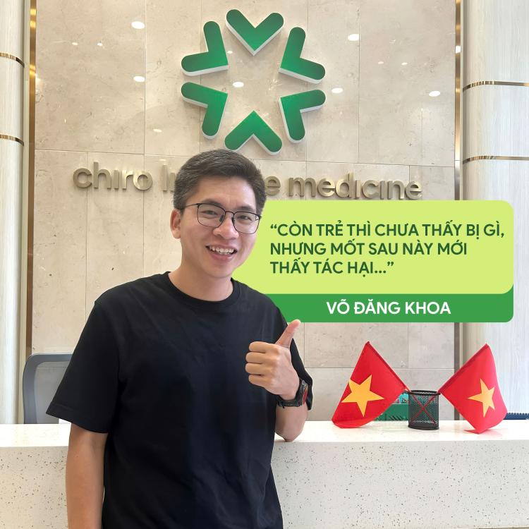 Tôi thực sự thấy may mắn vì đã không đợi đến khi đau nặng mới đi khám